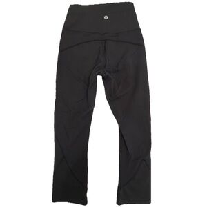 Lululemon Womens Stretch Pull-On Cropped Leggings Black Size 2